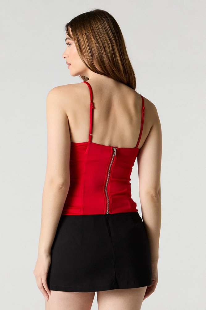 Corset avec encolure en cœur
