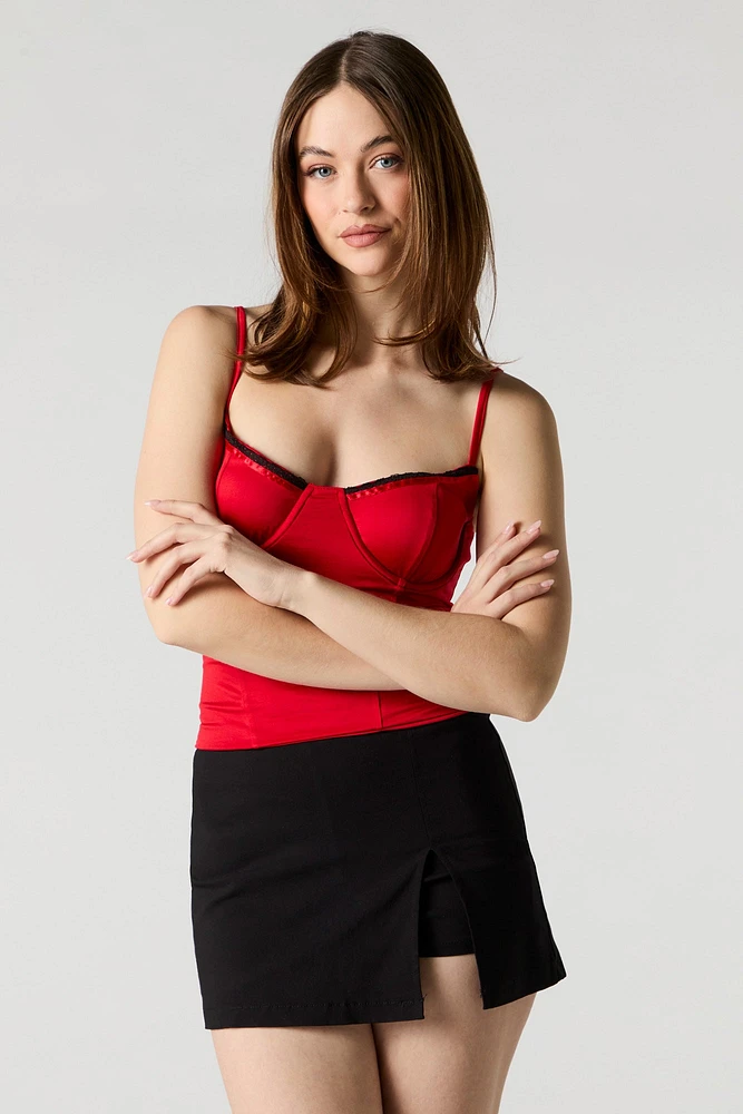 Corset avec encolure en cœur