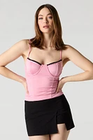 Corset avec encolure en cœur