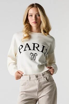 Jacquard Knit Skimmer Sweater