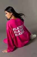 Chandail en molleton surdimensionné à imprimé Playboy