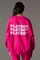 Chandail en molleton surdimensionné à imprimé Playboy