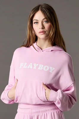 Haut à capuchon imprimé Playboy