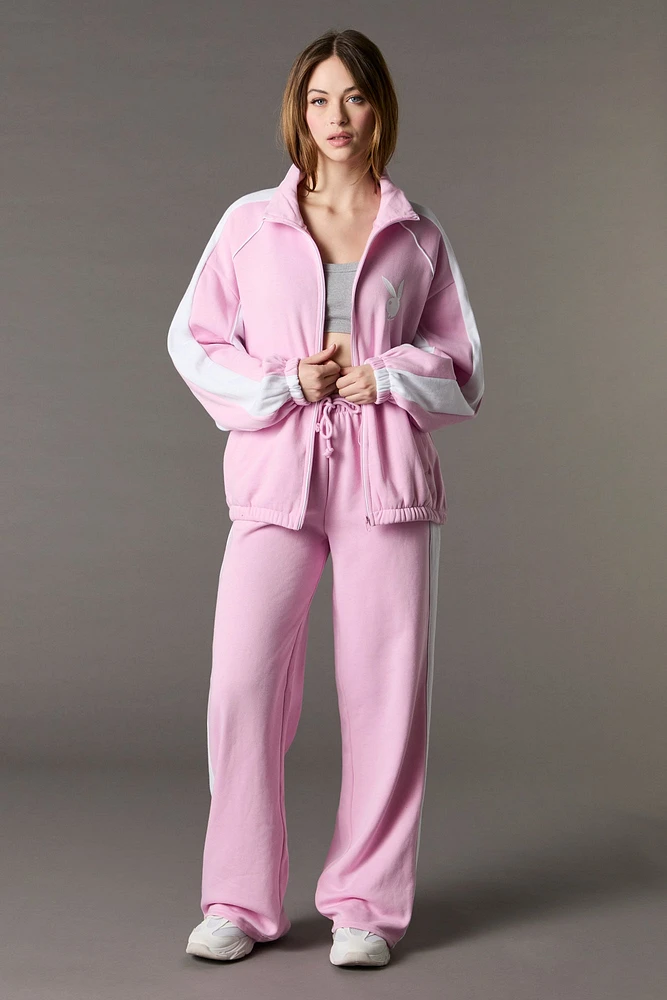 Jacket à blocs de couleurs imprimé Playboy