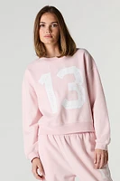 Fleece Varsity Crewneck Sweatshirt