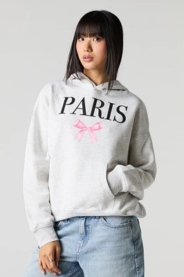 Oversized Graphic Fleece Hoodie