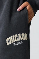 Embroidered Destination Wide Leg Sweatpant