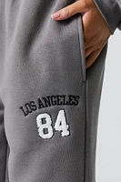 Pantalon d'entraînement à jambe large en molleton avec motif
