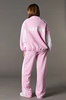 Pantalon en molleton à taille coulissante et imprimé Playboy