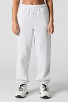 Solid Fleece Boyfriend Jogger
