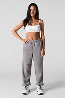 Solid Fleece Boyfriend Jogger