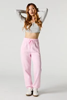 Jogger en molleton à taille haute