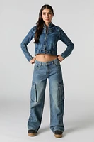 Jean cargo jambe large