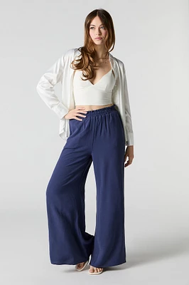 Pantalon fluide à jambe large