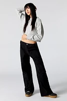 Pantalon cargo ample avec taille ajustable