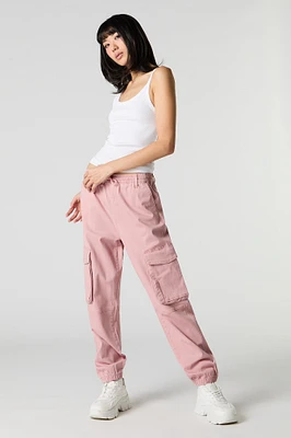 Jogger cargo à taille coulissante
