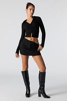 Extended Waistband Mini Skort
