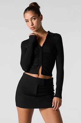 Extended Waistband Mini Skort