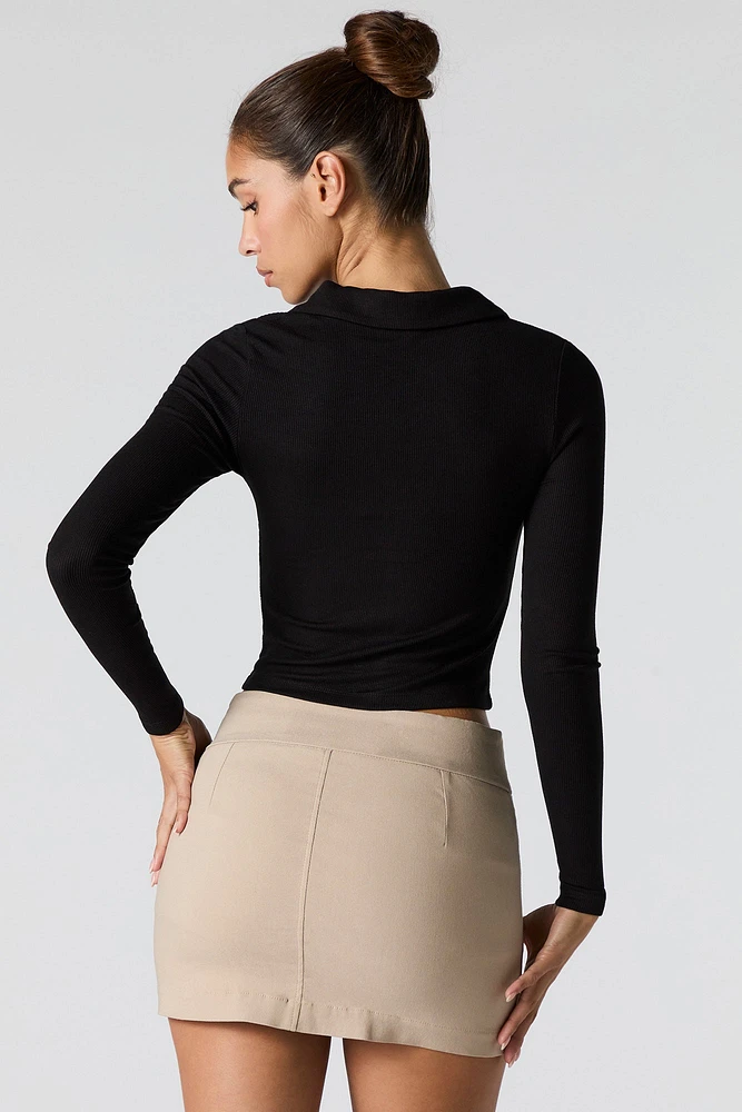 Extended Waistband Mini Skort