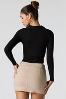 Extended Waistband Mini Skort