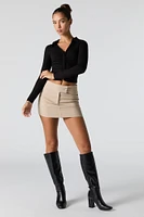 Extended Waistband Mini Skort