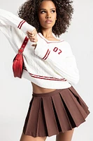 Pleated Mini Skort