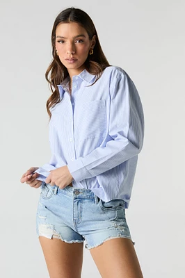 Short d'aspect usé mi-taille Remonte fesses délavé moyen