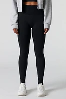 Legging en molleton sans couture à taille haute