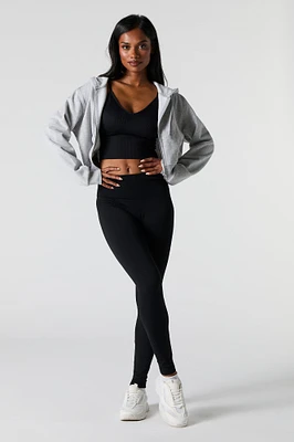 Legging en molleton sans couture à taille haute