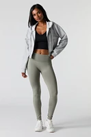 Legging en molleton sans couture à taille haute