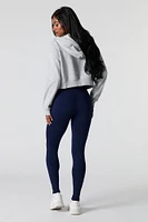 Legging en molleton sans couture à taille haute