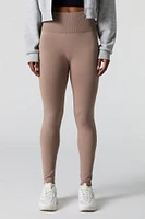 Legging en molleton sans couture à taille haute