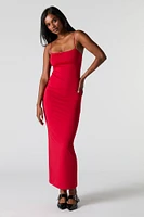 Lace Bow Trim Maxi Dress