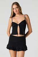 Camisole fluide en tricot de pointelle