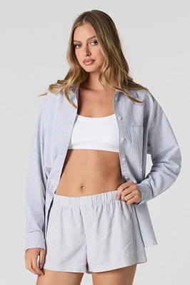 Linen-Blend Boxer Short