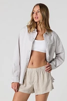 Linen-Blend Boxer Short
