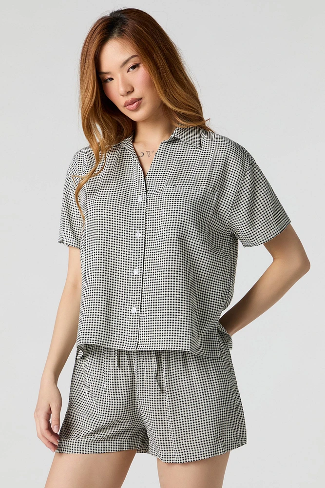Drawstring Flowy Short