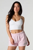 Graphic Fleece Short