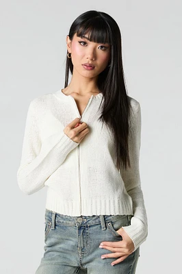 Chandail-cardigan à glissière