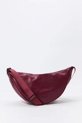 Sac demi-lune en similicuir