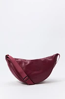 Sac demi-lune en similicuir