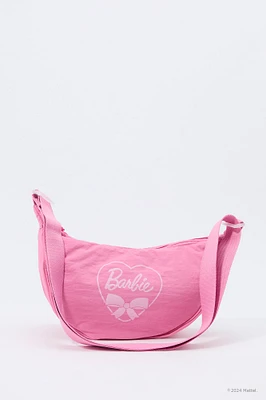 Barbie™ Graphic Half Moon Crossbody Bag