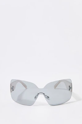 Rimless Shield Sunglasses