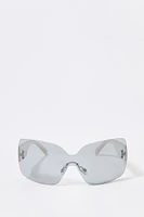 Rimless Shield Sunglasses