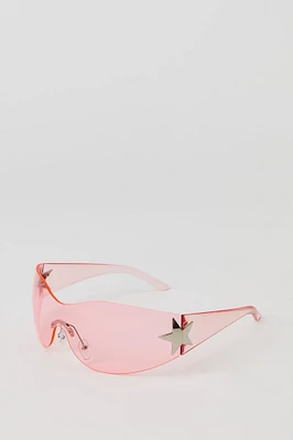 Lunettes de soleil des années 2000 avec étoiles