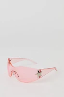 Lunettes de soleil des années 2000 avec étoiles