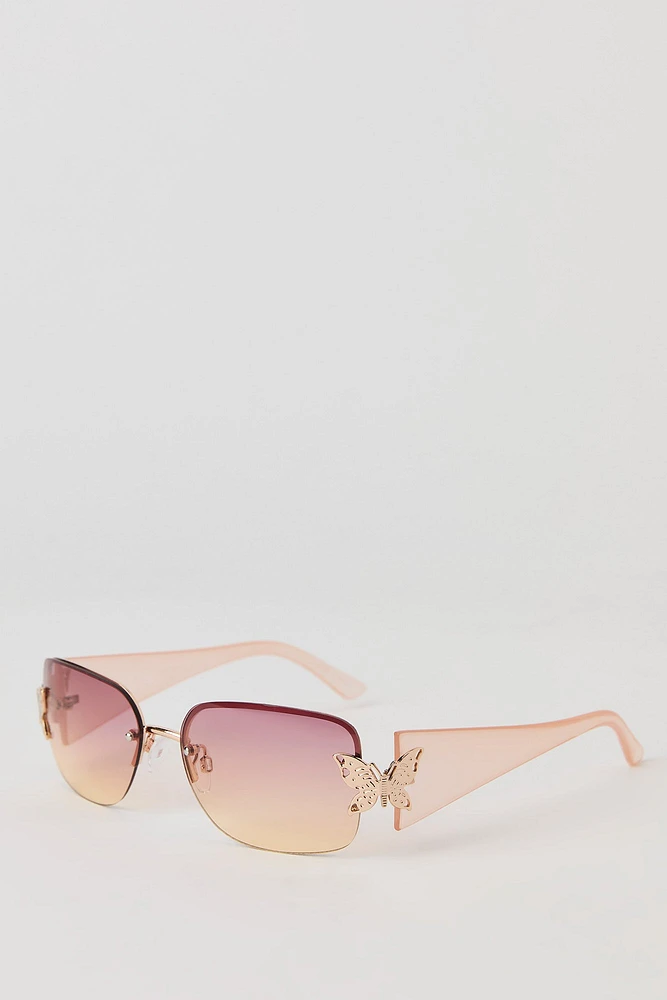 Lunettes de soleil Papillon sans monture