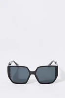 Lunettes de soleil surdimensionnées géométriques