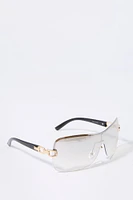 Rimless Shield Sunglasses