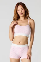 Tank Bra & Boy Short 2 Piece Set